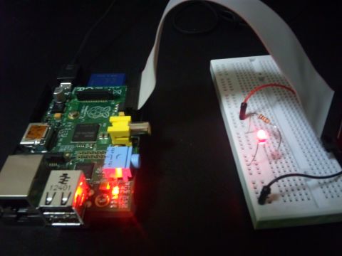 RaspberryPi点灯テスト